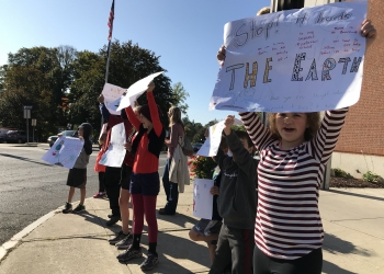 Amherst Montessori School students strike for climate action